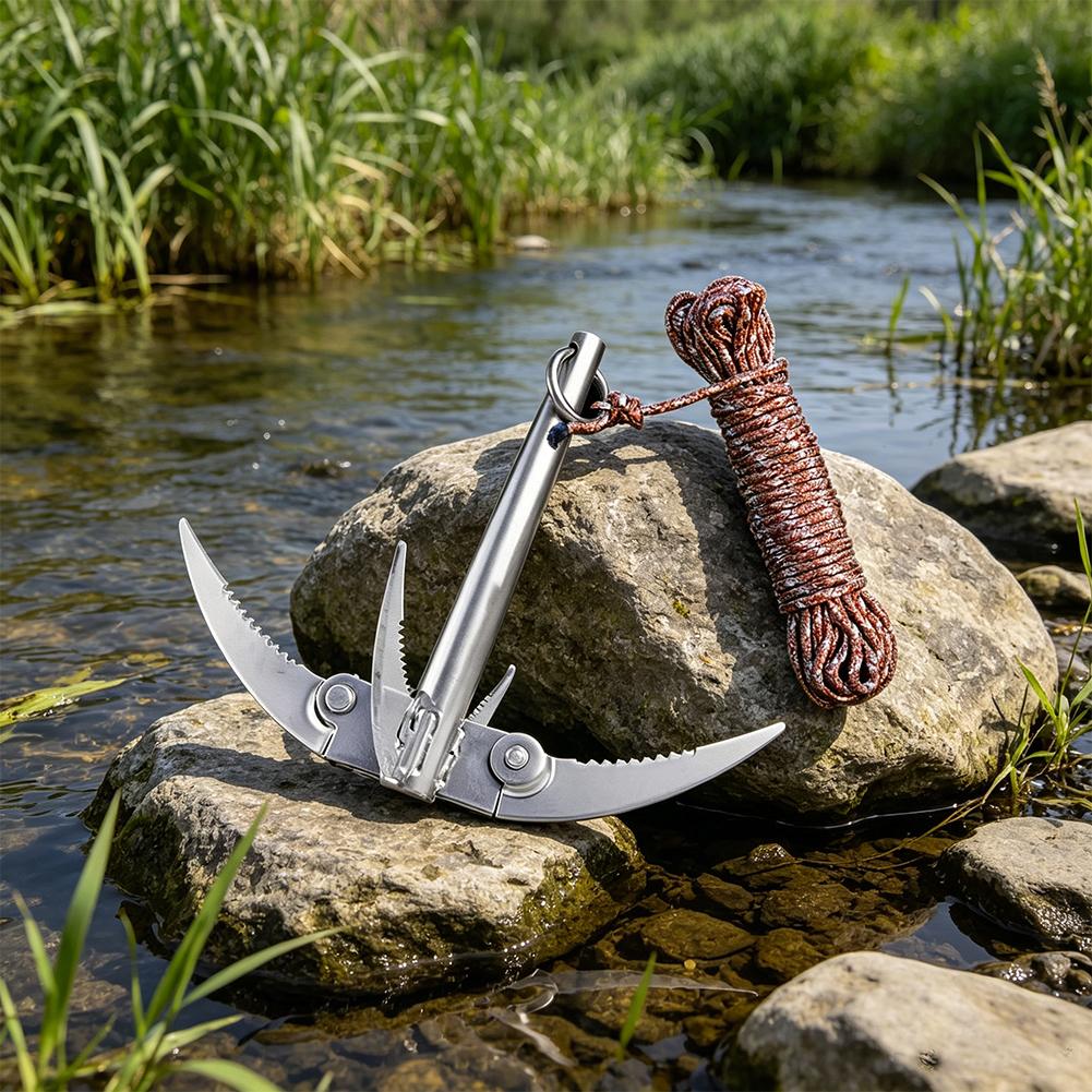 Outdoors Grappling Hook Surviv - Fishing Boat Anchor avaliação e preço
