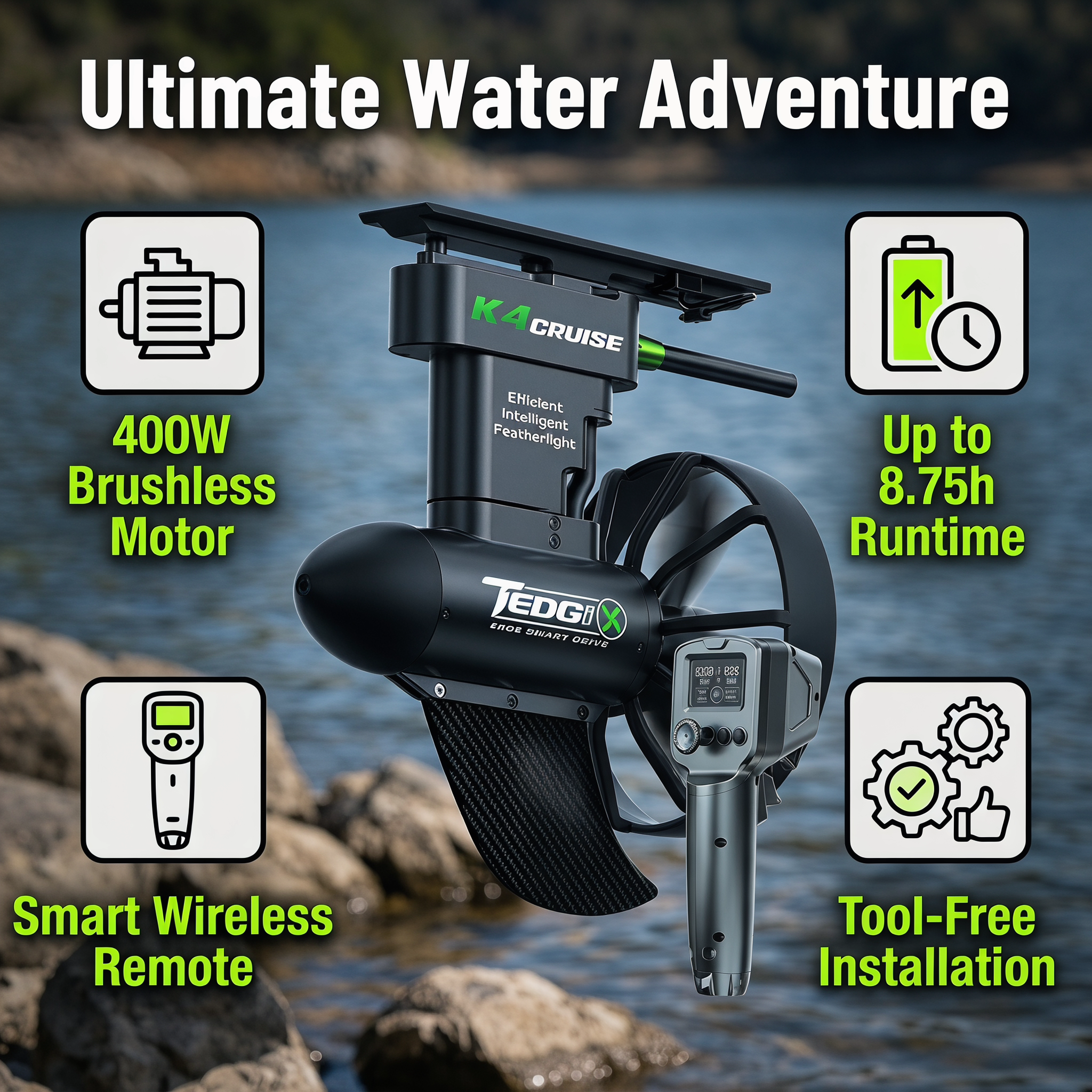 TRIMIX Smart Drive K4C SUP Kay - Fishing Boat Trolling Motor avaliação e preço