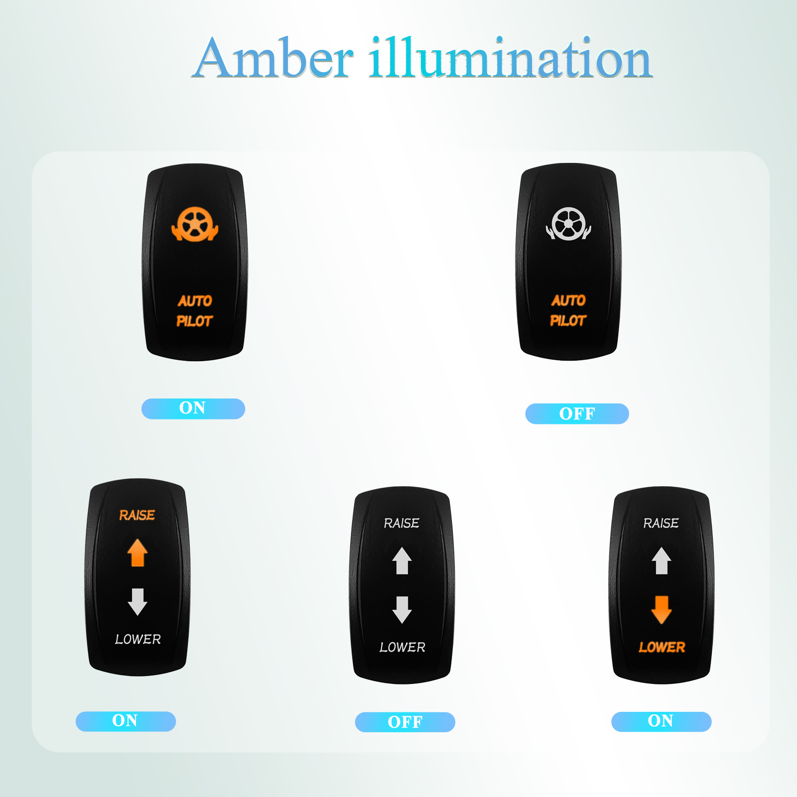 12V/24V Waterproof Backlit Mar - Fishing Boat Anchor avaliação e preço