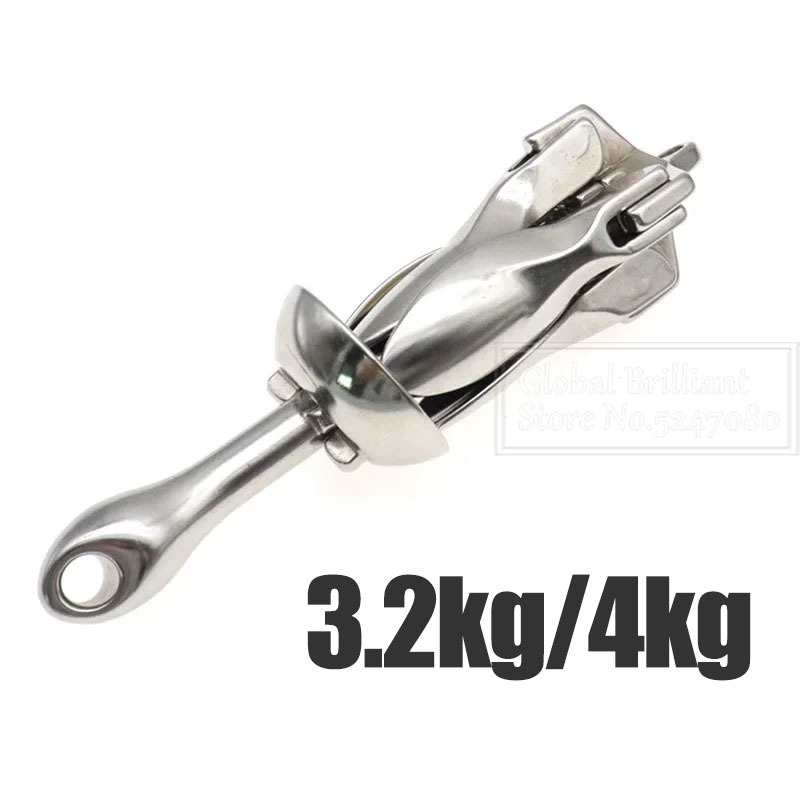 3.2KG/4KG Boat Stainless Steel - Fishing Boat Anchor avaliação e preço