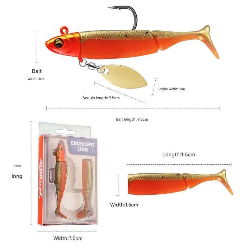 Glow-In-The-Dark T-Tail Lead S - Fishing Boat Seat avaliação e preço