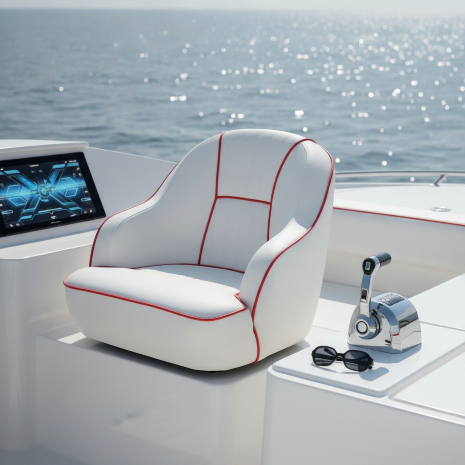 Pilot's Boat Seat Contoured He - Fishing Boat Seat avaliação e preço
